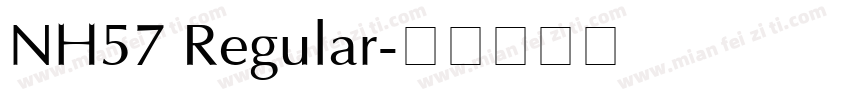NH57 Regular字体转换